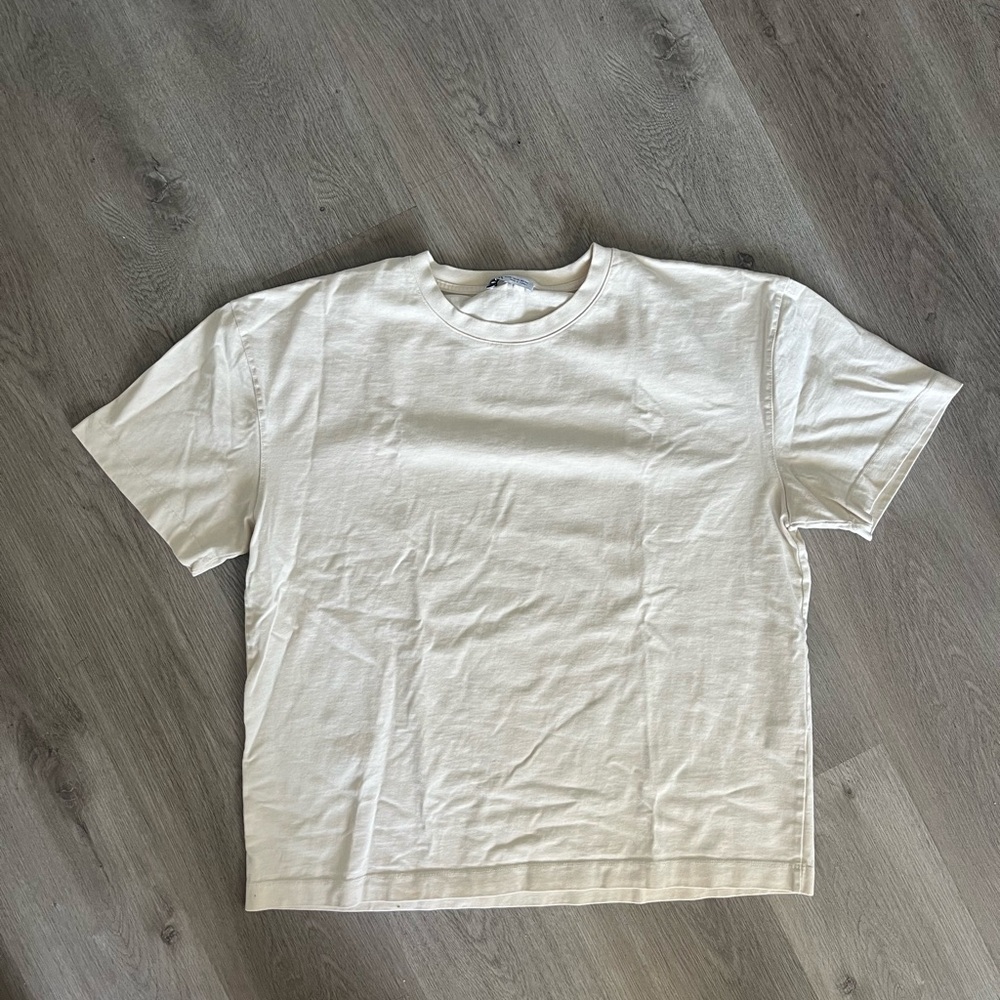 Zara White Short Sleeve Tee